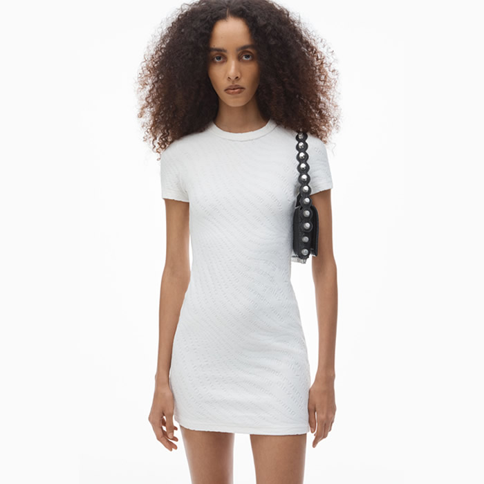 alexanderwang로고 미니 원피스